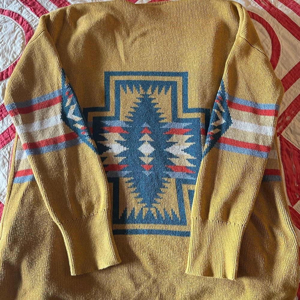Pendleton Gold Knit Cardigan